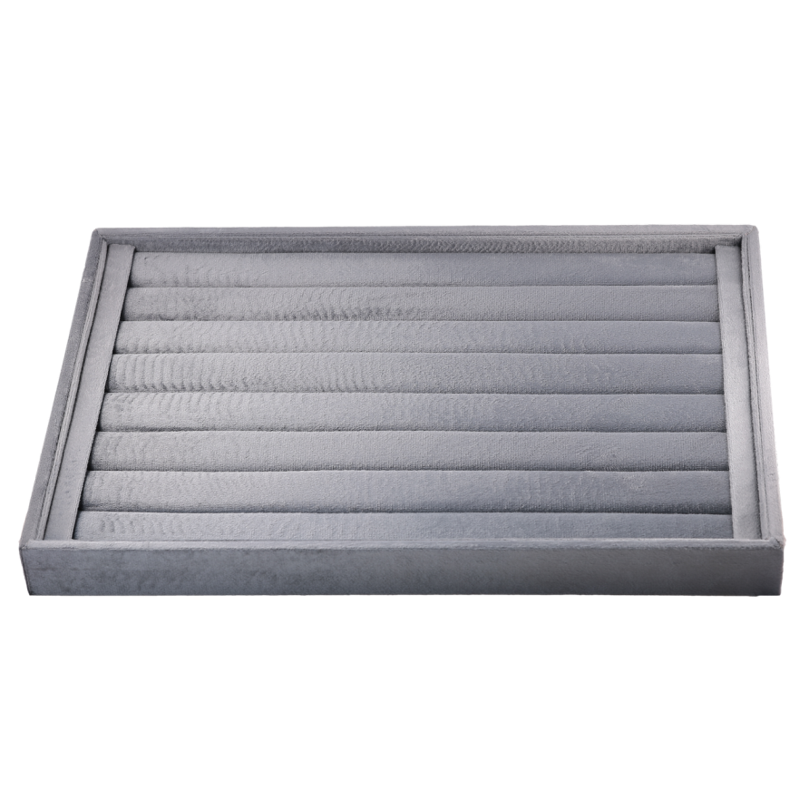 Подставка под кольца Планшет 7 рядов серая дшв- 35х24х3см фото №1