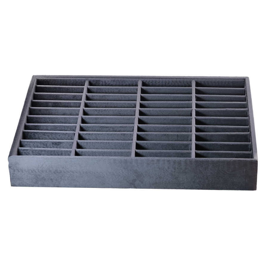 Підставка під браслети годинники «Планшет 40 комірок» сіра дшв- 35х24х5см фото №1 Підставка під браслети годинники «Планшет 40 комірок» сіра дшв- 35х24х5см фото №1