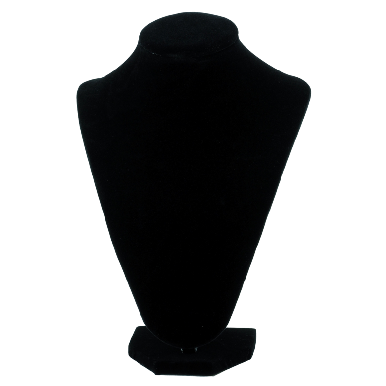 Подставка шея под колье, цепочки Черная ВШ - 24х18см фото №1 Подставка шея под колье, цепочки Черная ВШ - 24х18см фото №1