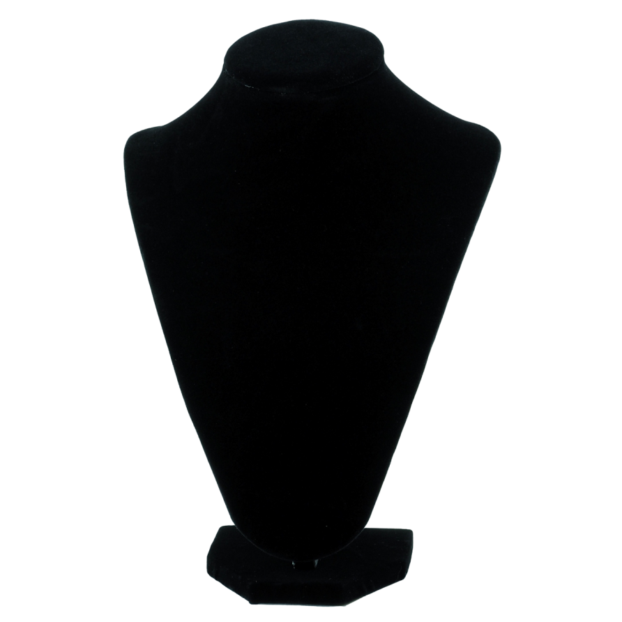 Подставка шея под колье, цепочки Черная ВШ - 24х18см фото №1 Подставка шея под колье, цепочки Черная ВШ - 24х18см фото №1