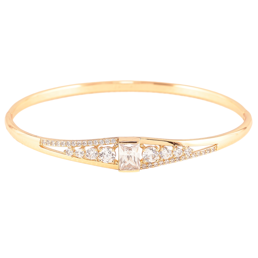 Браслет Xuping Позолота 18K Инкрустация цирконием ø 6см фото №1