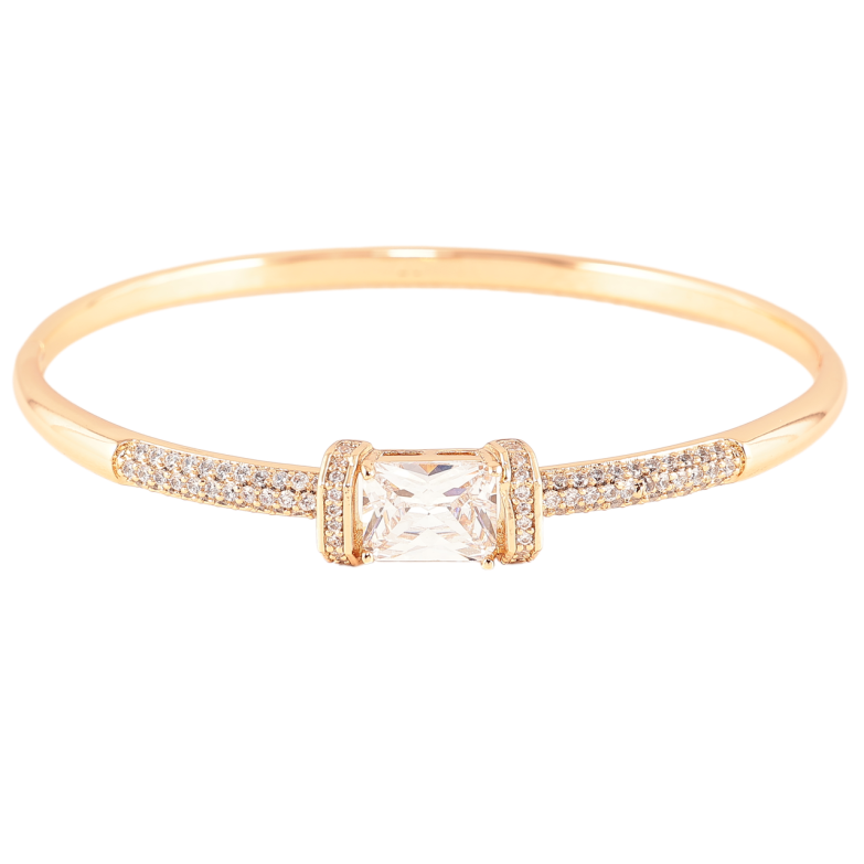 Браслет Xuping Позолота 18K Инкрустация цирконием с фианитом ø 5.7см фото №2 Браслет Xuping Позолота 18K Инкрустация цирконием с фианитом ø 5.7см фото №2