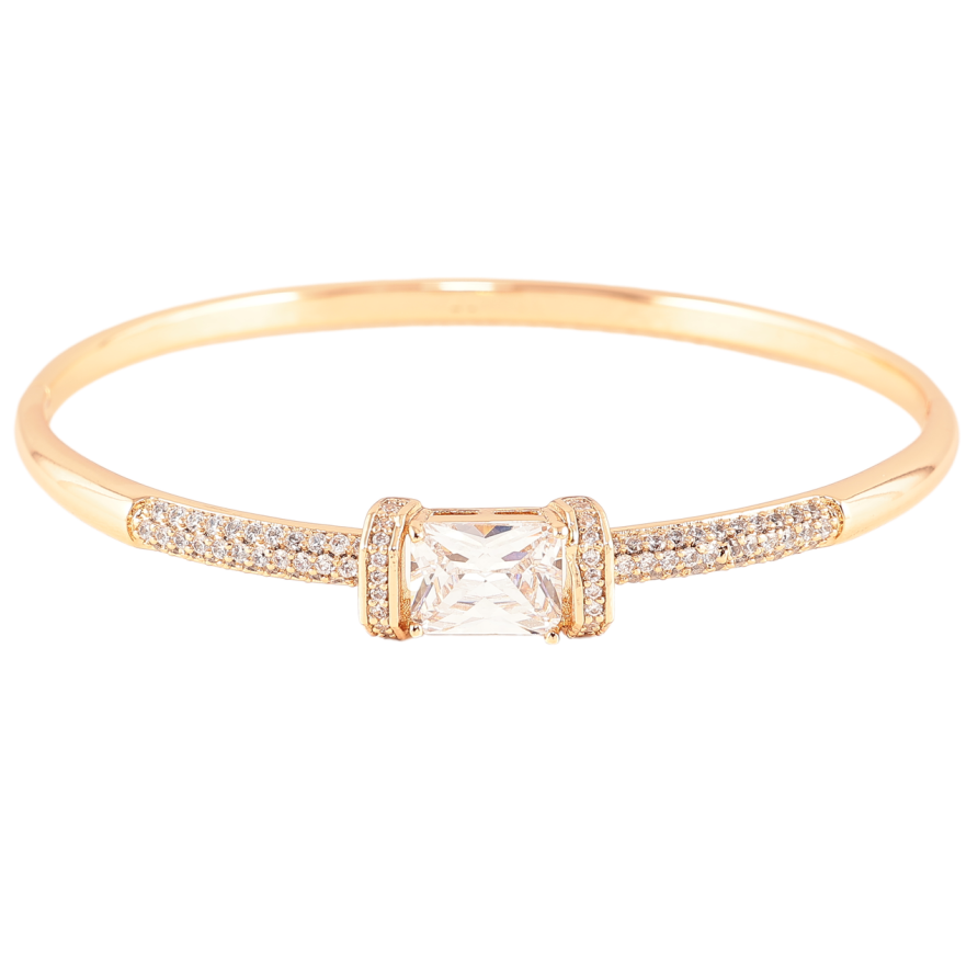 Браслет Xuping Позолота 18K Инкрустация цирконием с фианитом ø 5.7см фото №1 Браслет Xuping Позолота 18K Инкрустация цирконием с фианитом ø 5.7см фото №1