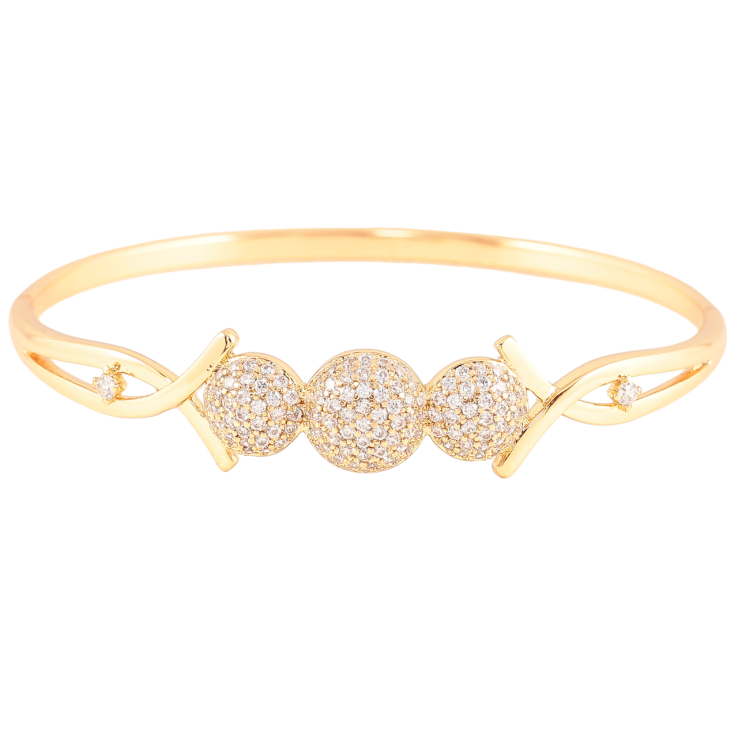 Браслет Xuping Позолота 18K Узор с инкрустацией цирконием ø 5.7см фото №25