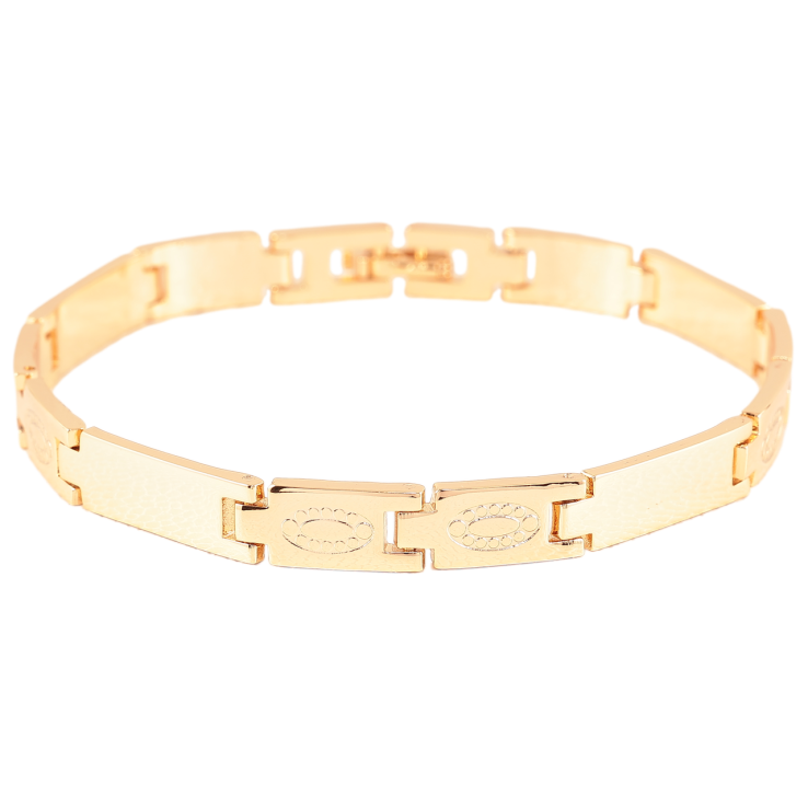 Браслет Xuping Позолота 18K Браслетное плетение с узором длинна 19.5см фото №14