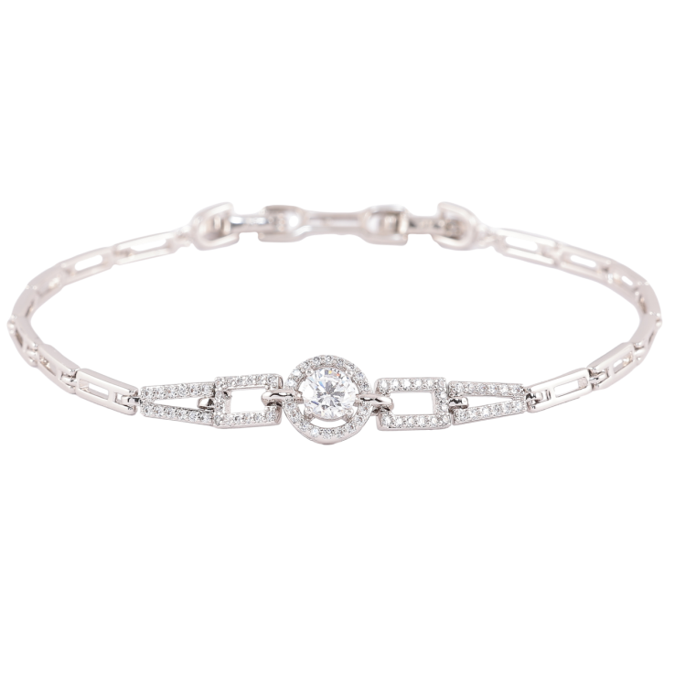 Браслет Xuping Родий Узор с цирконием размер с доп. замком 17,19см фото №20 Браслет Xuping Родий Узор с цирконием размер с доп. замком 17,19см фото №20