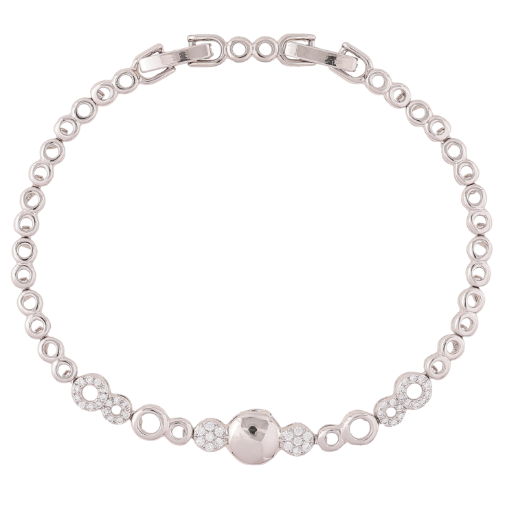 Браслет Xuping Родий Узор круги с цирконием размер с доп. замком 16.5,19см фото №21 Браслет Xuping Родий Узор круги с цирконием размер с доп. замком 16.5,19см фото №21