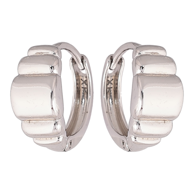 Серьги Xuping Родий колечки Декоративный узор фото №12 Серьги Xuping Родий колечки Декоративный узор фото №12