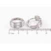 Серьги Xuping Родий колечки Инкрустация цирконием фото №2