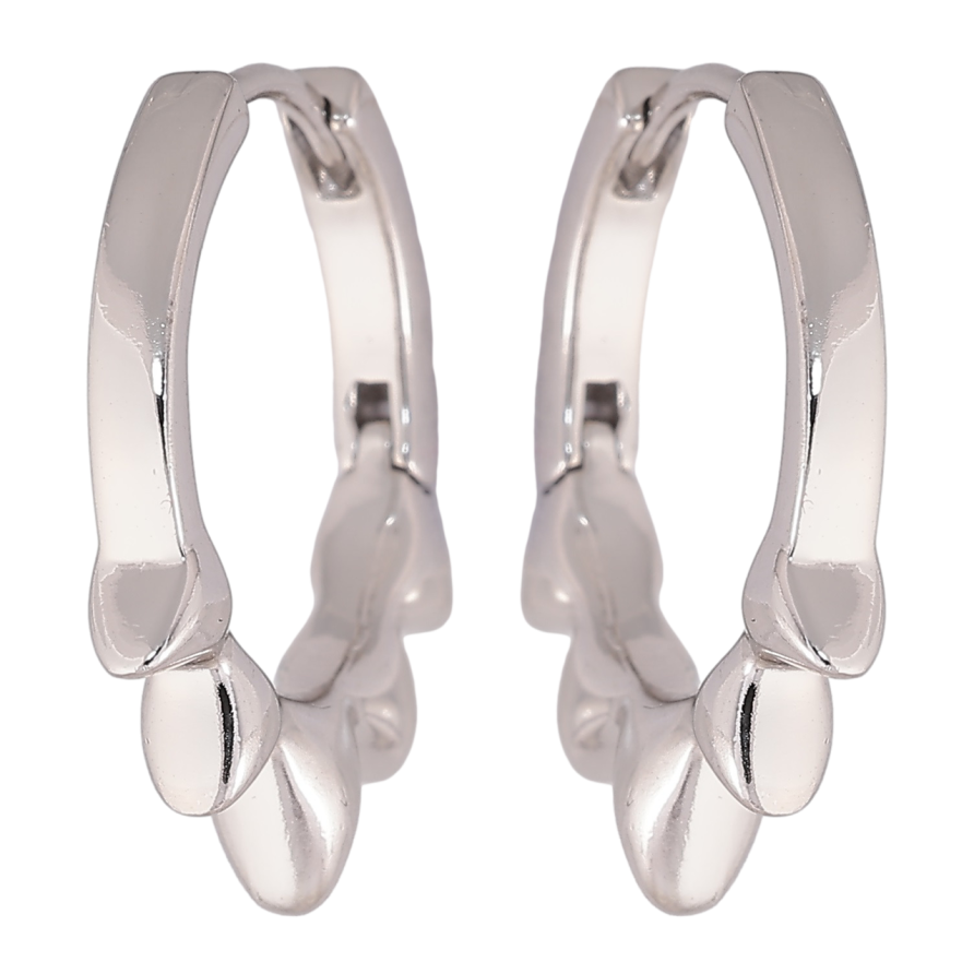 Серьги Xuping Родий колечки Декоративный узор фото №1 Серьги Xuping Родий колечки Декоративный узор фото №1