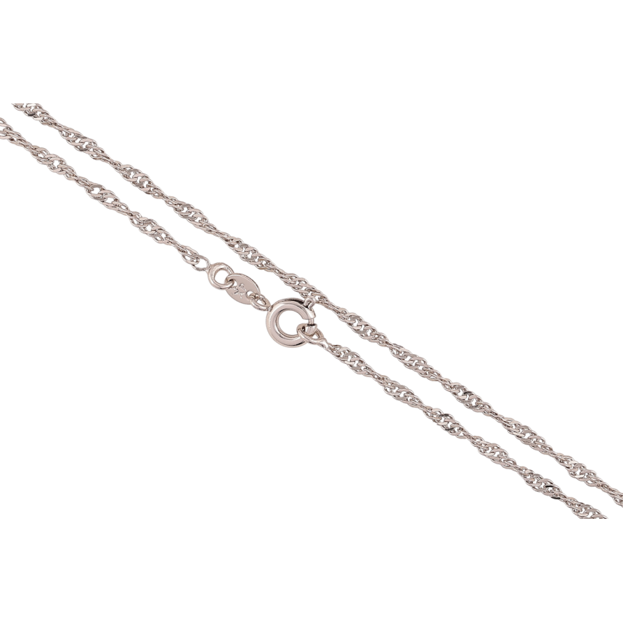 Ланцюжок Xuping Родій «Плетіння Сінгапур» довжина 44см х 1.5мм фото №1 Ланцюжок Xuping Родій «Плетіння Сінгапур» довжина 44см х 1.5мм фото №1