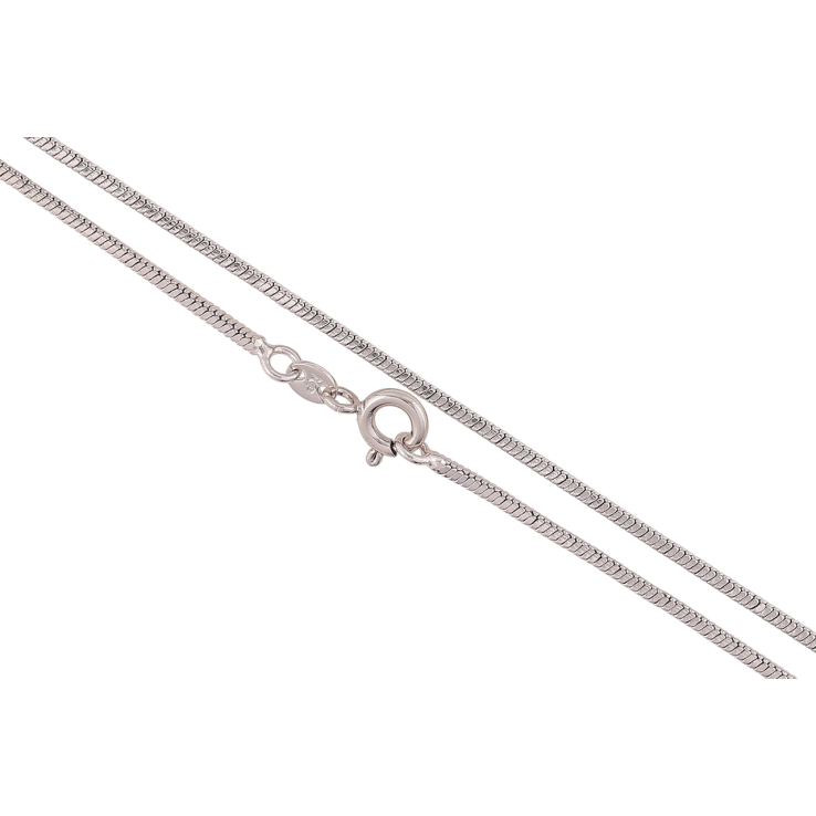Цепочка Xuping Родий Плетение Ювелирный шнур 4-х гранный длина 49см х 1.5мм фото №3