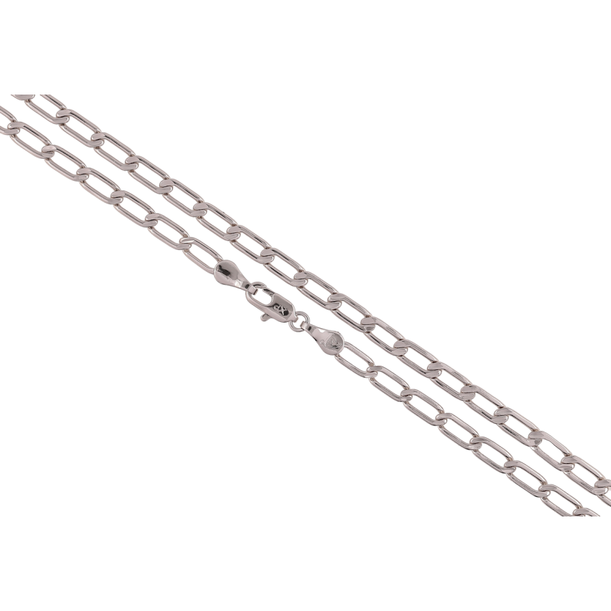 Ланцюжок Xuping Родій «Плетіння Панцирне» довжина 44см х 4мм фото №1 Ланцюжок Xuping Родій «Плетіння Панцирне» довжина 44см х 4мм фото №1