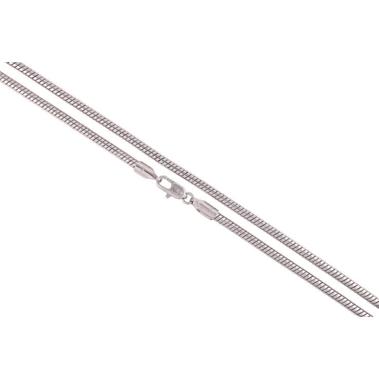 Цепочка Xuping Родий Плетение Ювелирный шнур длина 45см х 2.5мм фото №2