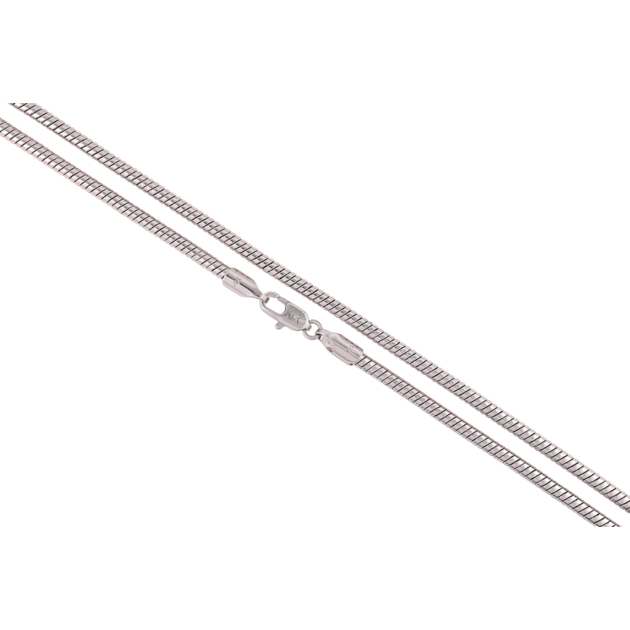 Цепочка Xuping Родий Плетение Ювелирный шнур длина 45см х 2.5мм фото №1