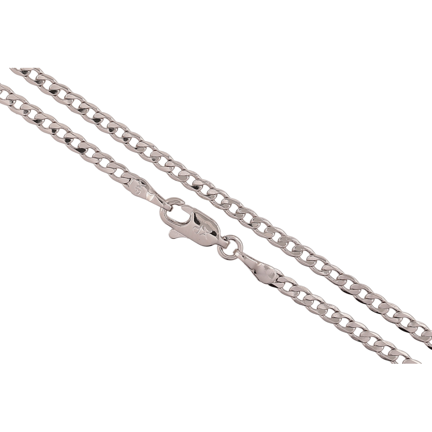 Ланцюжок Xuping Родій «Плетіння Панцирне» довжина 49см х 2.5мм фото №1 Ланцюжок Xuping Родій «Плетіння Панцирне» довжина 49см х 2.5мм фото №1