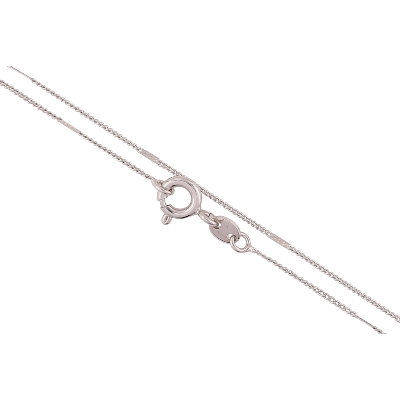 Ланцюжок Xuping Родій «Плетіння Панцирне з прокаткою» довжина 45см х 1мм фото №1