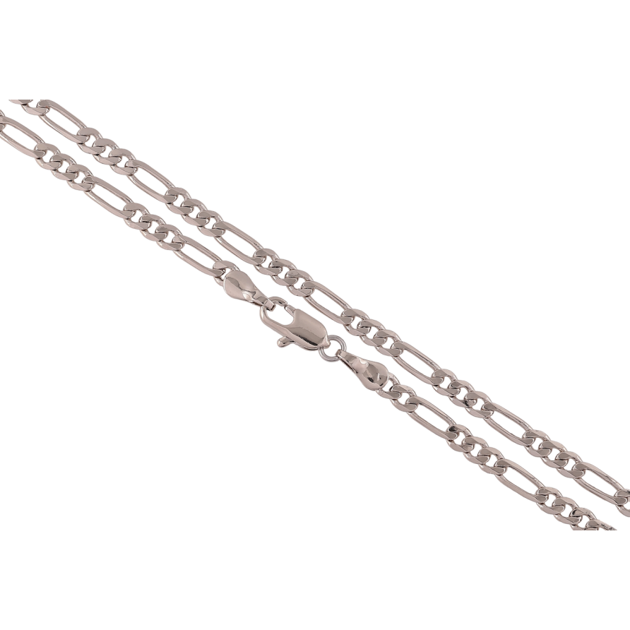 Ланцюжок Xuping Родій «Плетіння Фігаро» довжина 49см х 3.5мм фото №1