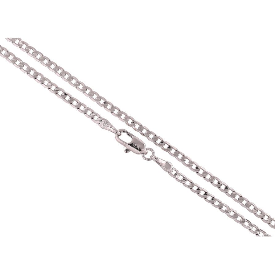 Ланцюжок Xuping Родій «Плетіння Панцирне» довжина 44см х 2.5мм фото №1 Ланцюжок Xuping Родій «Плетіння Панцирне» довжина 44см х 2.5мм фото №1