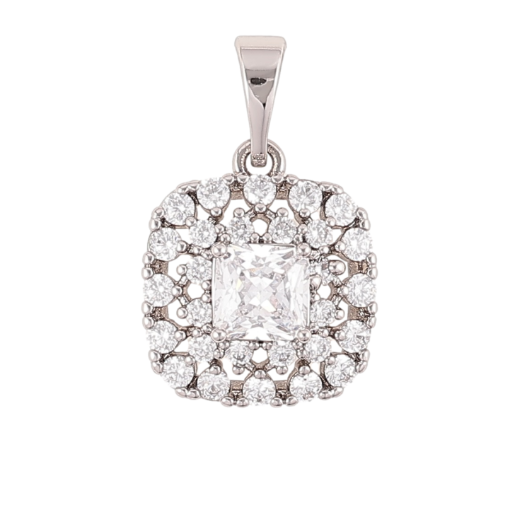 Кулон Xuping Родий Инкрустация цирконием для цепочки до 5мм фото №3 Кулон Xuping Родий Инкрустация цирконием для цепочки до 5мм фото №3