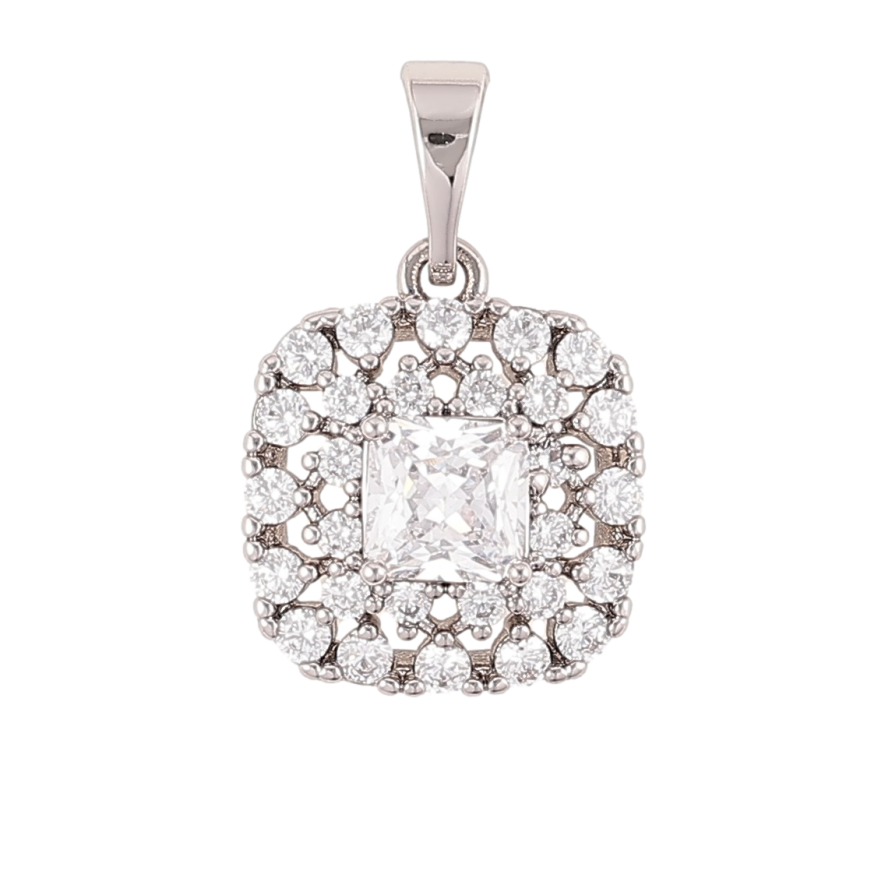 Кулон Xuping Родий Инкрустация цирконием для цепочки до 5мм фото №1 Кулон Xuping Родий Инкрустация цирконием для цепочки до 5мм фото №1