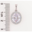 Кулон Xuping Родий Фианит в обрамлении циркония для цепочки до 5мм фото №2