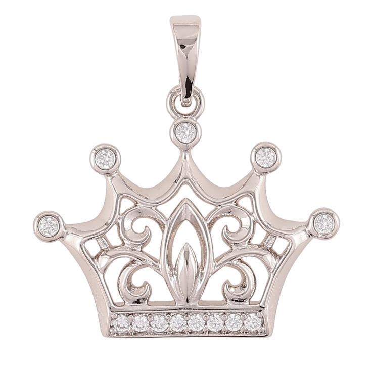 Кулон Xuping Родій «Корона з цирконієм» для ланцюжка до 6мм фото №22 Кулон Xuping Родій «Корона з цирконієм» для ланцюжка до 6мм фото №22
