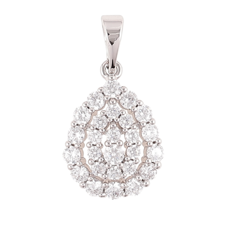 Кулон Xuping Родий Капля с инкрустацией цирконием для цепочки до 5мм фото №24 Кулон Xuping Родий Капля с инкрустацией цирконием для цепочки до 5мм фото №24