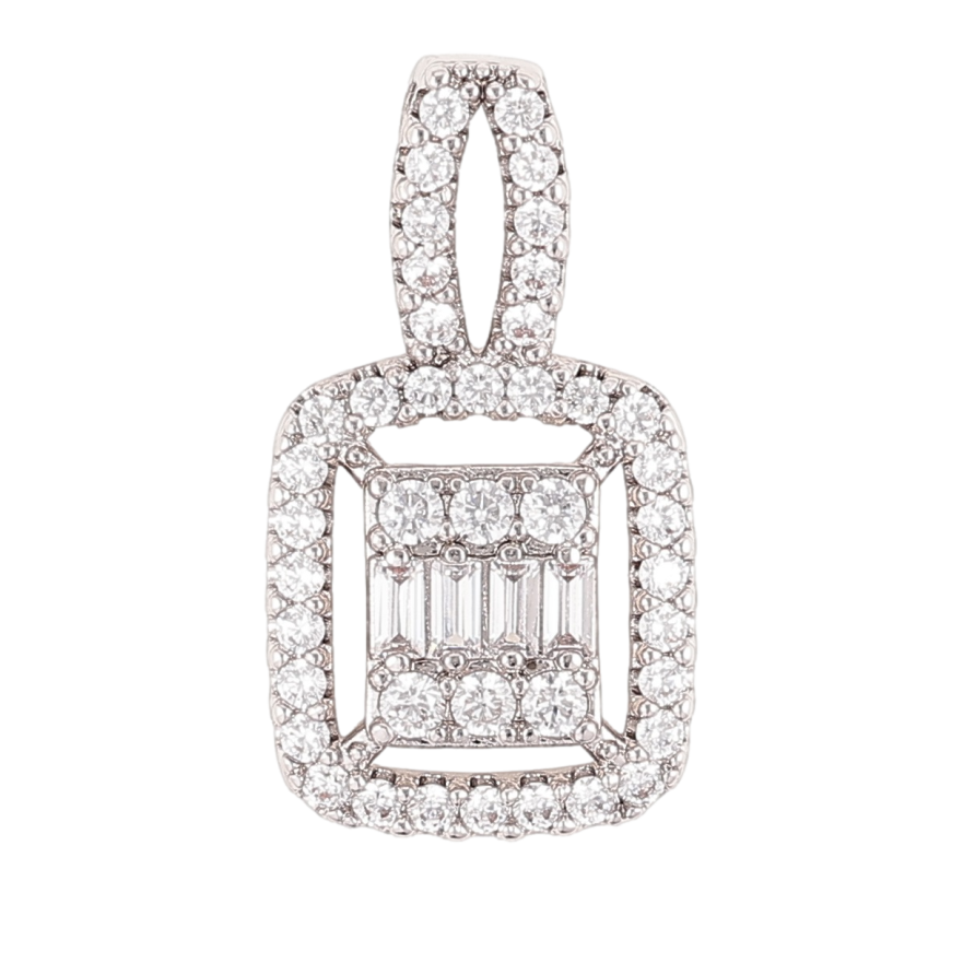 Кулон Xuping Родий Инкрустация цирконием для цепочки до 4мм фото №1 Кулон Xuping Родий Инкрустация цирконием для цепочки до 4мм фото №1