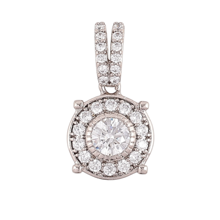 Кулон Xuping Родий Инкрустация цирконием для цепочки до 5мм фото №2 Кулон Xuping Родий Инкрустация цирконием для цепочки до 5мм фото №2