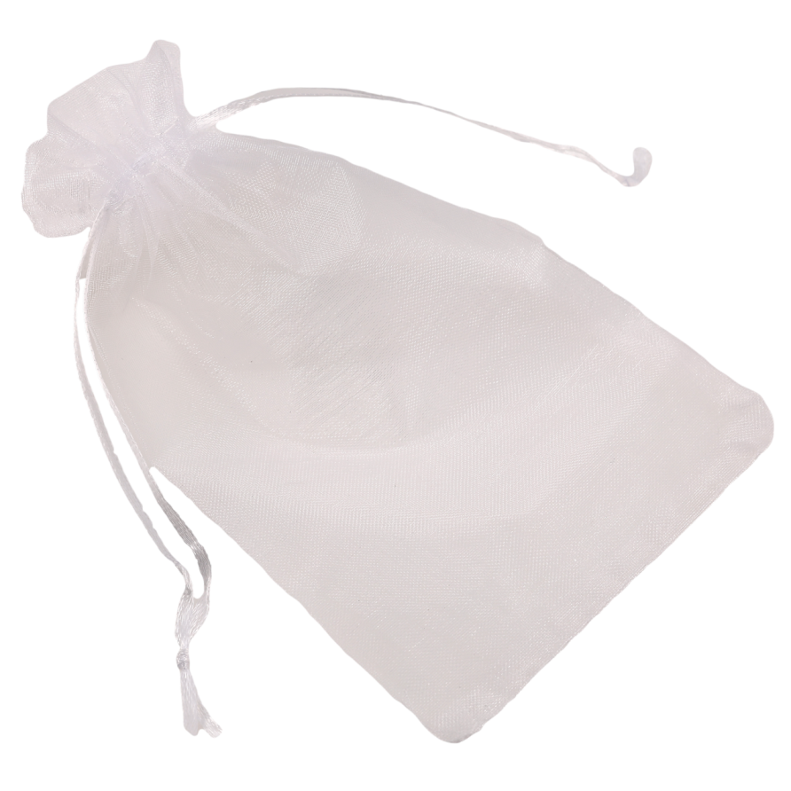 Мішечок подарунковий з органзи «Колір білий» розмір 10х15см ціна за 1 шт. фото №1