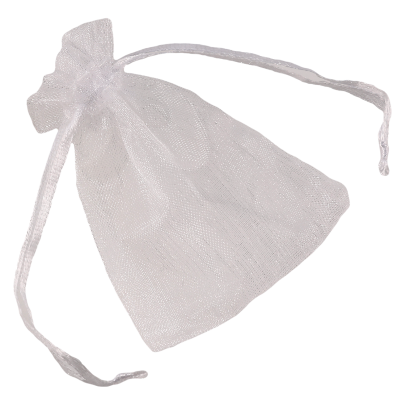 Мешочек подарочный из органзы Цвет белый размер 7х9см цена за 1 шт. фото №1