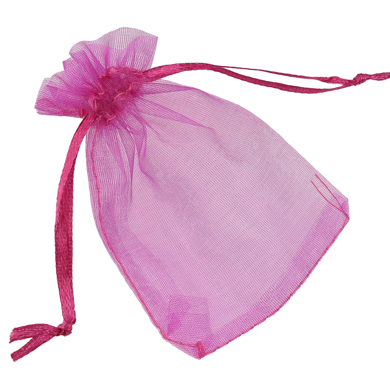 Мешочек подарочный из органзы Цвет фукси размер 7х9см цена за 1 шт. фото №1