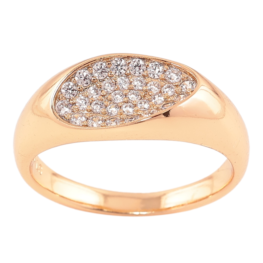 Кольцо Xuping Позолота 18K Узор с инкрустацией цирконием фото №1 Кольцо Xuping Позолота 18K Узор с инкрустацией цирконием фото №1