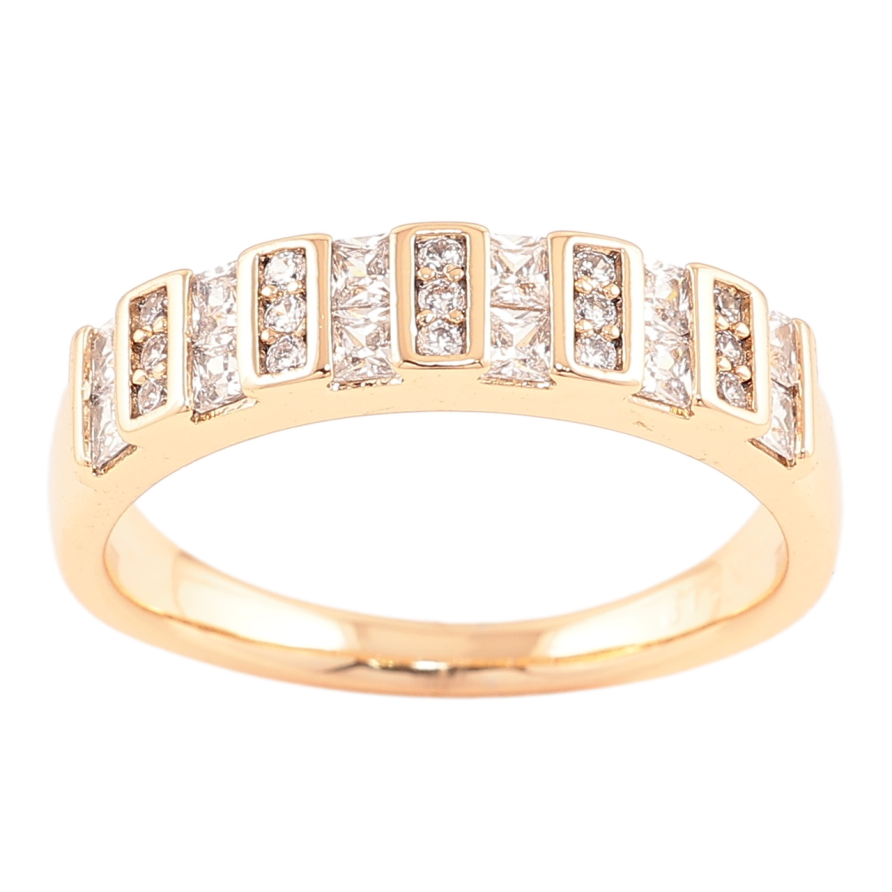 Кольцо Xuping Позолота 18K Узор с инкрустацией цирконием фото №1