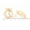 Серьги Xuping QQMM Позолота 14K пусеты Драконы фото №2 Серьги Xuping QQMM Позолота 14K пусеты Драконы фото №2