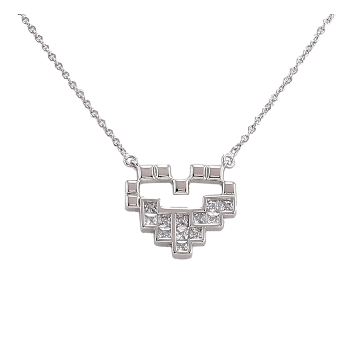 Підвіска на ланцюжку Xuping Родій «Сердечко з цирконієм» розмір 46-49см х 1мм фото №24