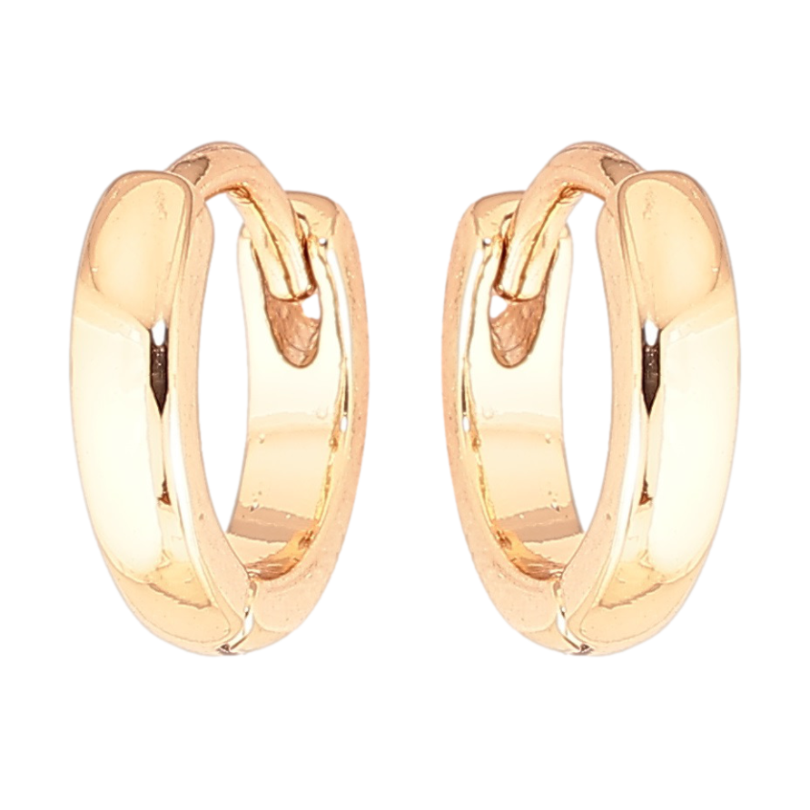 Серьги Xuping Позолота 18K колечки Классика, шир. 2.3мм ø 12мм фото №1