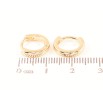 Серьги Xuping Позолота 18K колечки Классика, шир. 2.3мм ø 12мм фото №2