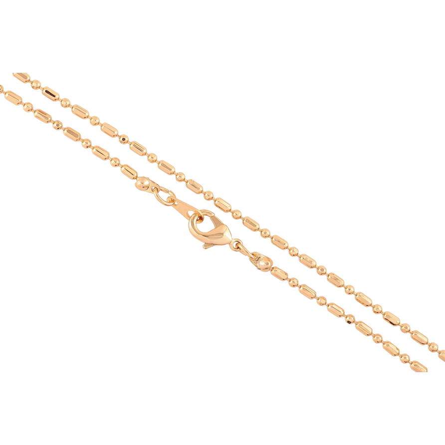 Цепочка Xuping Позолота 18K Плетение Перлина длинна 45см х 1.5мм фото №1