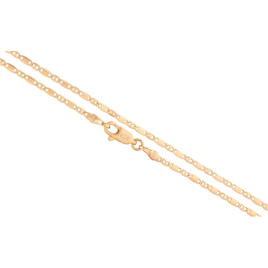 Цепочка Xuping Позолота 18K Плетение Морская цепь длинна 45см х 2мм фото №1