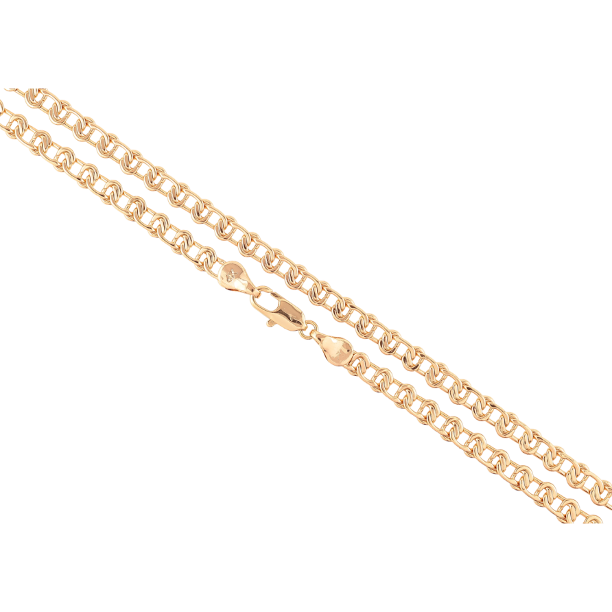 Ланцюжок Xuping Позолота 18K «Плетіння Вузлик» довжина 44см х 5мм фото №1 Ланцюжок Xuping Позолота 18K «Плетіння Вузлик» довжина 44см х 5мм фото №1