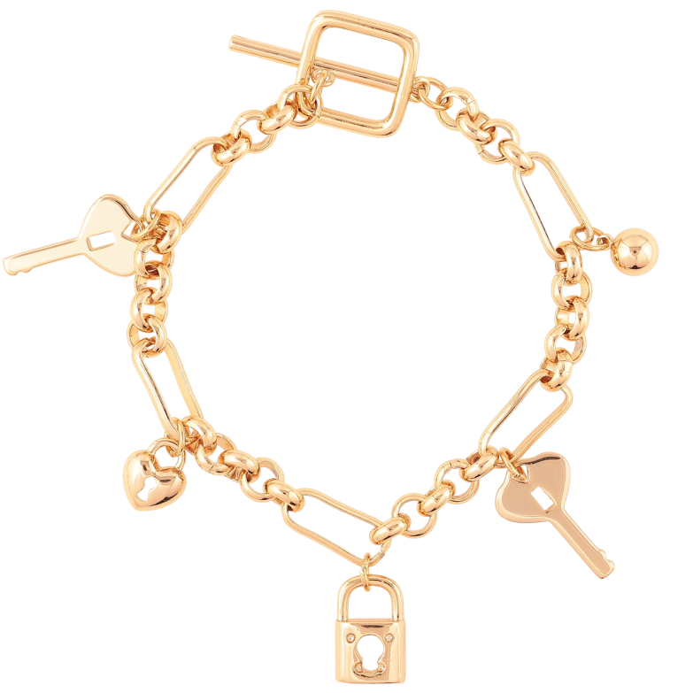 Браслет Xuping Позолота 18K Цепочка с подвесками длинна 18см х 5мм фото №1