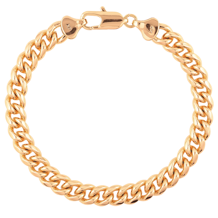 Браслет Xuping Позолота 18K Цепочка Панцирное плетение длинна 20см х 7мм фото №9