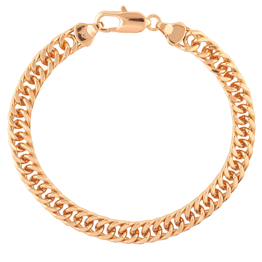 Браслет Xuping Позолота 18K Цепочка плетение Кобра длинна 20см х 7мм фото №1 Браслет Xuping Позолота 18K Цепочка плетение Кобра длинна 20см х 7мм фото №1