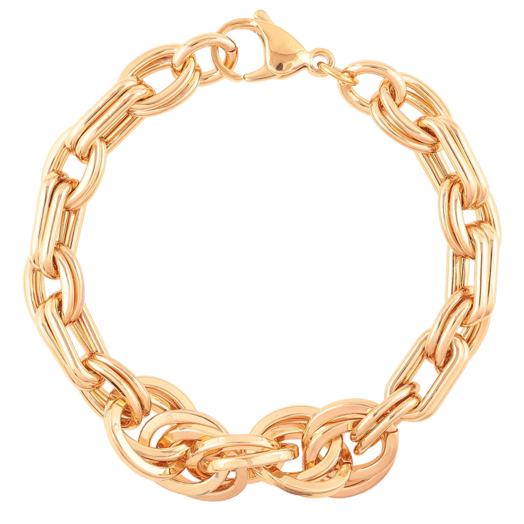 Браслет Xuping Позолота 18K «Ланцюжок Фантазійне плетіння» довжина 20см х 7мм фото №21