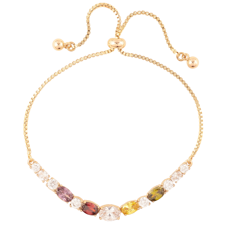 Браслет Xuping Позолота 18K «Ланцюжок з кольоровою кришталевою доріжкою» довжина з бігунком 12-24см х 1мм фото №22 Браслет Xuping Позолота 18K «Ланцюжок з кольоровою кришталевою доріжкою» довжина з бігунком 12-24см х 1мм фото №22