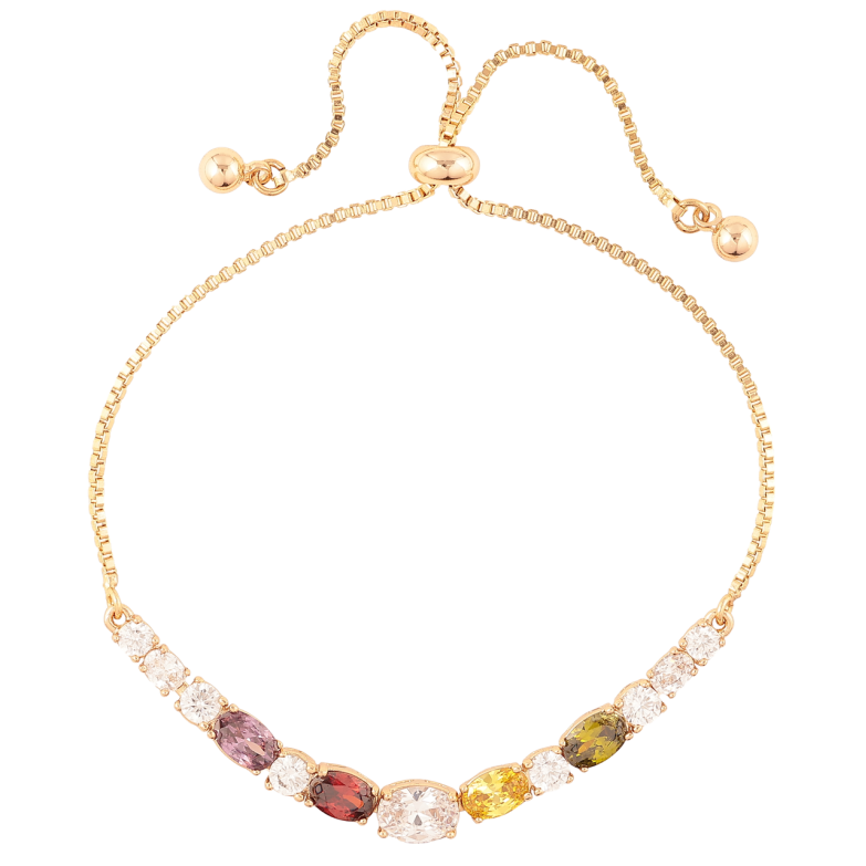 Браслет Xuping Позолота 18K Цепочка с цветной кристальной дорожкой длинна с бегунком 12-24см х 1мм фото №1 Браслет Xuping Позолота 18K Цепочка с цветной кристальной дорожкой длинна с бегунком 12-24см х 1мм фото №1