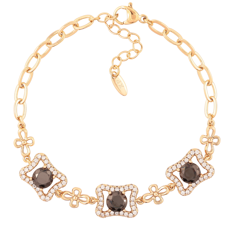 Браслет Xuping Позолота 18K «Ланцюжок з кришталевою вставкою» довжина з доп. ланцюжком 17-20.5см х 4мм фото №18 Браслет Xuping Позолота 18K «Ланцюжок з кришталевою вставкою» довжина з доп. ланцюжком 17-20.5см х 4мм фото №18