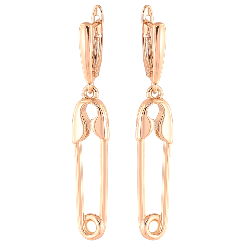 Сережки Xuping Позолота 18K англійський замок «Шпильки» фото №1